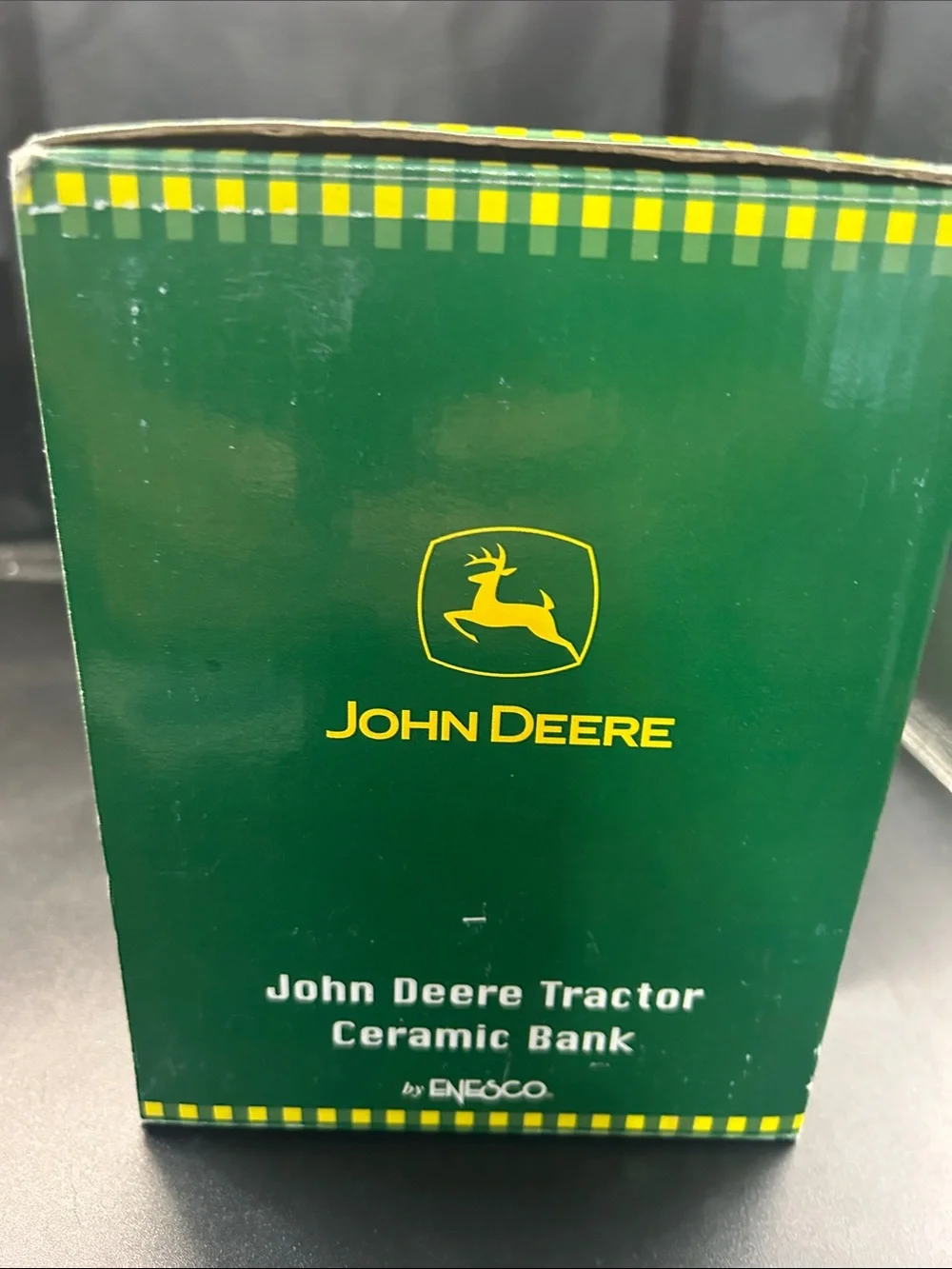John Deere Green Tractor Ceramic Bank - Kids Toys